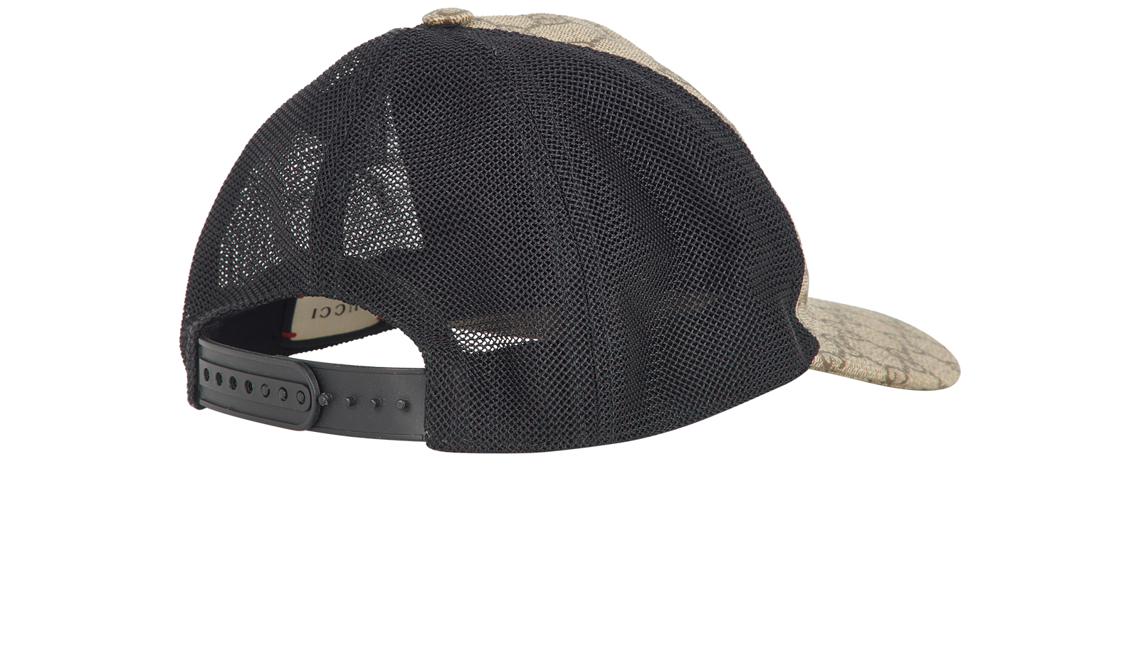 Gucci GG Mesh Panel Cap, &pound;150, Accessories, Beige, Polyester Mix, Back view